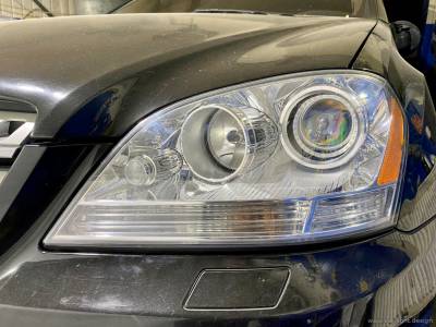 Блок фара Mercedes-Benz ML с новыми линзами Hella F1 Black