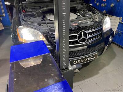 Регулировка биксеноновых линз в фарах Mercedes-Benz